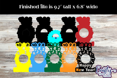 Happy New Year Candy Dome Holder, 2023 Candy Ornament Bundle SVG Crafty Mama Studios 