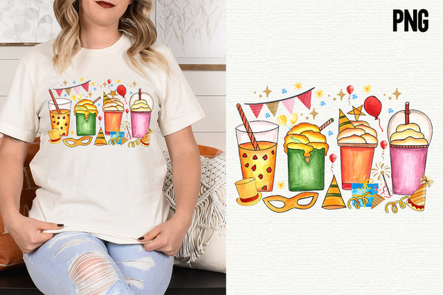 Happy New Year Coffee Sublimation SVG fokiira 