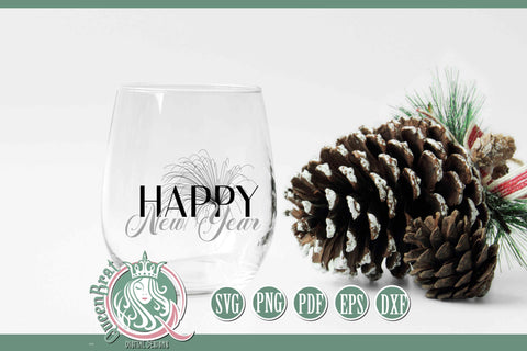 Happy New Year Fireworks SVG SVG QueenBrat Digital Designs 
