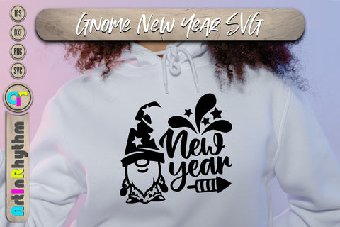 Happy New year gnome svg SVG Artinrhythm shop 