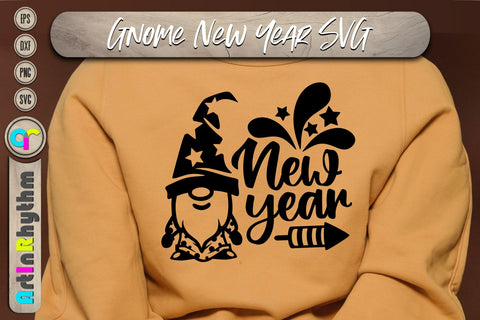 Happy New year gnome svg SVG Artinrhythm shop 