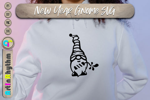 Happy new year gnome svg SVG Artinrhythm shop 