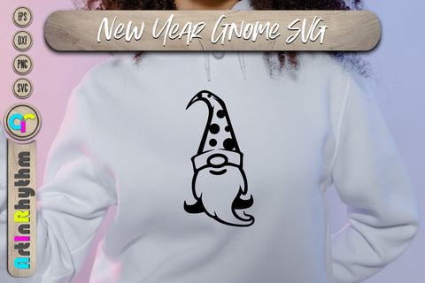 Happy new year gnome svg SVG Artinrhythm shop 