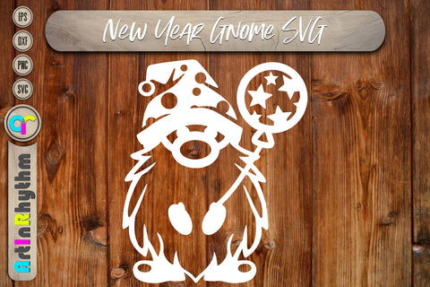 Happy new year gnome svg SVG Artinrhythm shop 