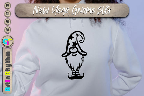 Happy new year gnome svg SVG Artinrhythm shop 