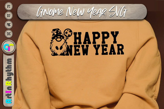 Happy new year gnome svg SVG Artinrhythm shop 