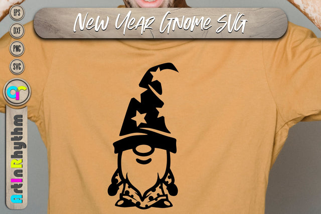 Happy new year gnome svg SVG Artinrhythm shop 