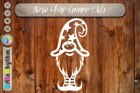 Happy new year gnome svg SVG Artinrhythm shop 