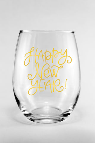 Happy New Year Hand Lettered Cut File SVG SVG Cursive by Camille 