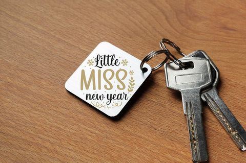 Happy New Year Keychain SVG Bundle SVG DESIGNISTIC 