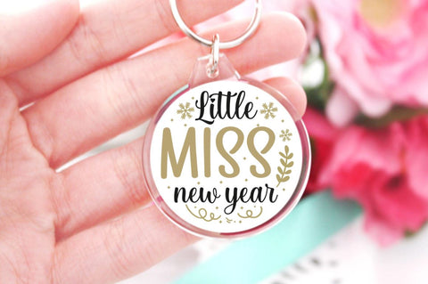 Happy New Year Keychain SVG Bundle SVG DESIGNISTIC 