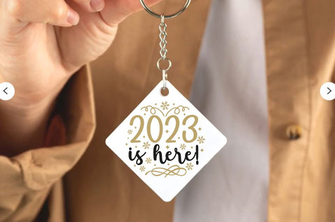 Happy New Year Keychain SVG Bundle SVG DESIGNISTIC 