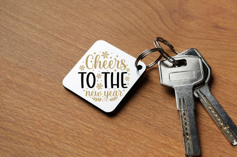 Happy New Year Keychain SVG Bundle SVG DESIGNISTIC 