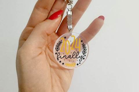 Happy New Year Keychain Svg Bundle SVG Regulrcrative 