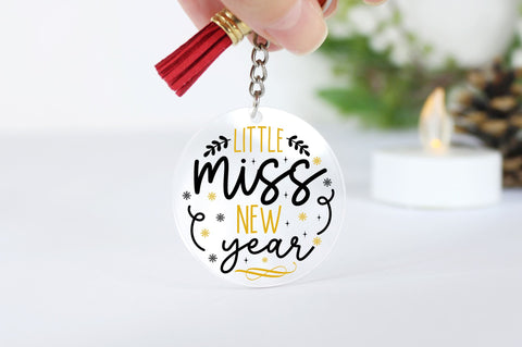 Happy New Year Keychain Svg Bundle SVG Regulrcrative 