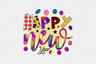 Happy new year Sublimation SVGArt 