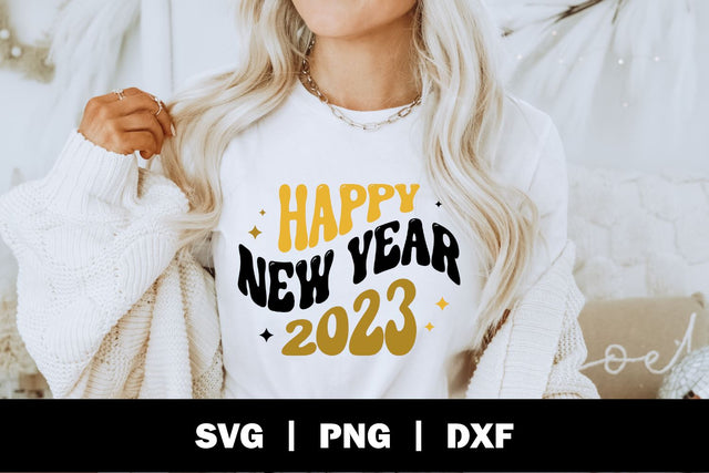 Happy New Year SVG, 2023 New Year SVG SVG Ollive Studio 