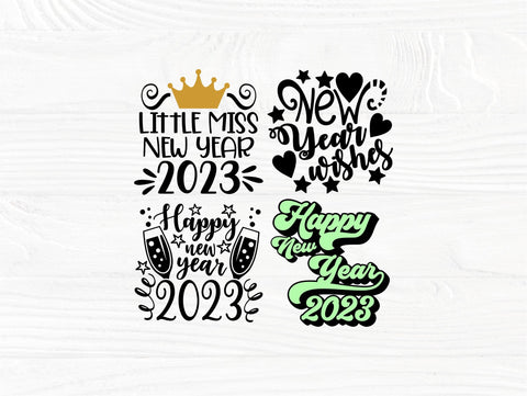 Happy New Year SVG Bundle, 2023 SVG Quotes, New Years Svg SVG TonisArtStudio 