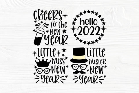 Happy New Year SVG Bundle, Hello 2022 Svg Cut File SVG TonisArtStudio 