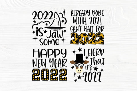 Happy New Year SVG Bundle, Hello 2022 Svg Cut File SVG TonisArtStudio 