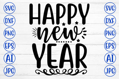 Happy New Year SVG Cut File SVG Syaman 