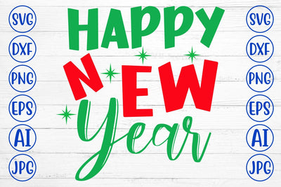Happy New Year SVG Cut File SVG Syaman 