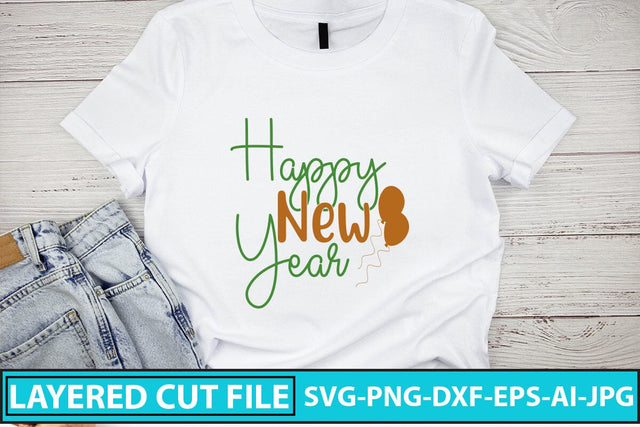 Happy New Year SVG Cut File SVG Syaman 