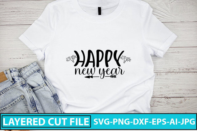 Happy New Year SVG Design SVG Syaman 