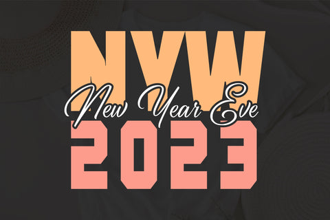 Happy New Year SVG, Happy New Design, 2023, Cricut Cut File, Sublimation, Printable, Clip Art, Instant Download svg png dxf eps cameo SVG Fauz 
