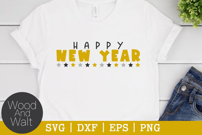 Happy New Year SVG | Holiday Cut File SVG Wood And Walt 