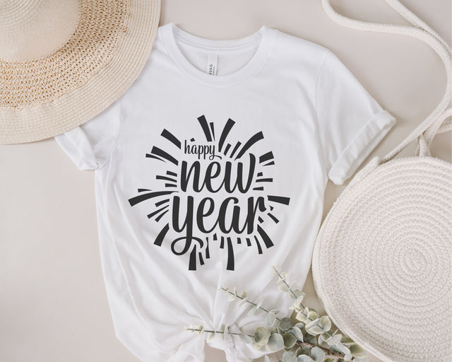 Happy New Year svg, New Years svg, New Years Eve svg, Fireworks svg, New Years Shirt svg, 2022 svg, Holiday Svg, Champagne Svg, Party svg SVG Fauz 