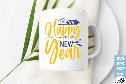 Happy new year SVG SVG akazaddesign 