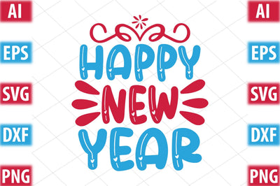 happy new year SVG SVGista 