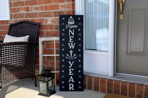 Happy New Year, Winter Porch Sign SVG SVG CraftLabSVG 