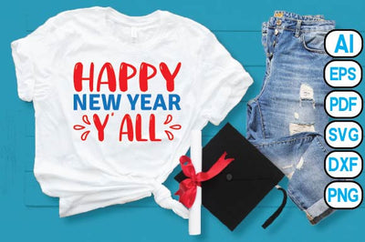 Happy New Year Y' All SVG Craftlabsvg24 