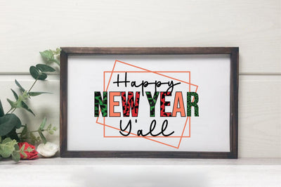 Happy new year y’all sublimation Sublimation SVGista 