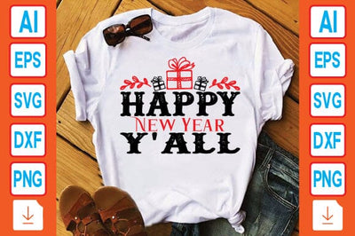 Happy New Year Y'ALL SVG Craftlabsvg24 