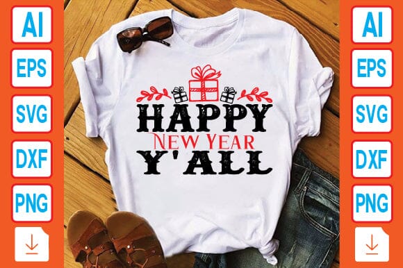Happy New Year Y'ALL SVG Craftlabsvg24 