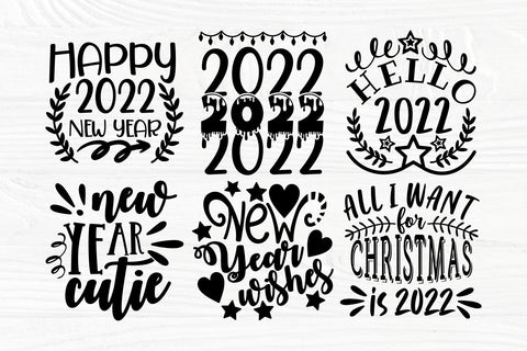 Happy New Years SVG Bundle, Hello 2022 Svg, Goodbye 2021 Svg SVG TonisArtStudio 