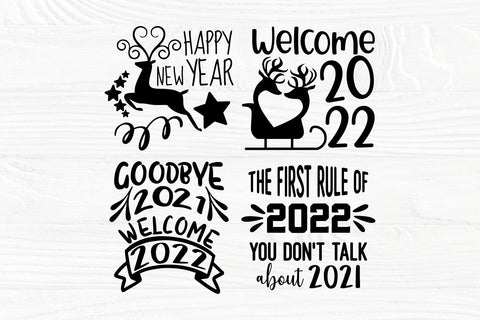 Happy New Years SVG Bundle, Hello 2022 Svg, Goodbye 2021 Svg SVG TonisArtStudio 