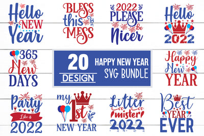 Happy New Years SVG Bundle SVG md faruk hossain 