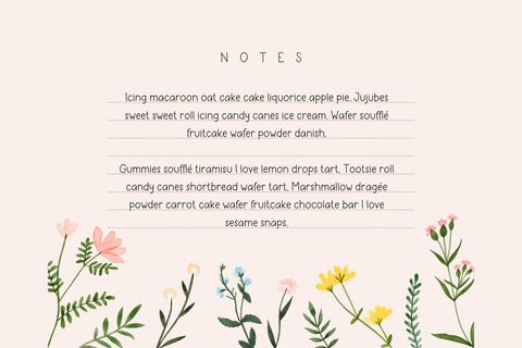 Happy Notes Font Cotton White Studio 