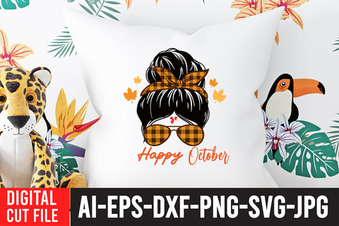 Happy October SVG Cut File , Fall SVG Bundle SVG BlackCatsMedia 