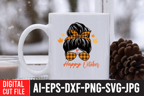 Happy October SVG Cut File , Fall SVG Bundle SVG BlackCatsMedia 