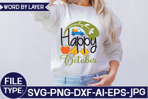 Happy October SVG Cut File SVG Studio Innate 