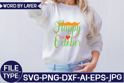Happy October SVG Cut File SVG Studio Innate 