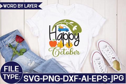 Happy October SVG Cut File SVG Studio Innate 