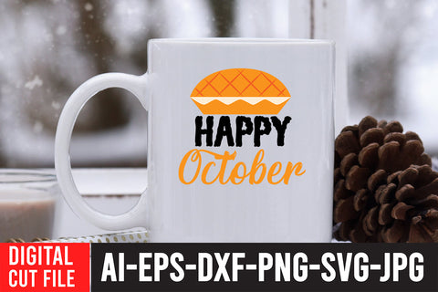 Happy October SVG Design SVG BlackCatsMedia 