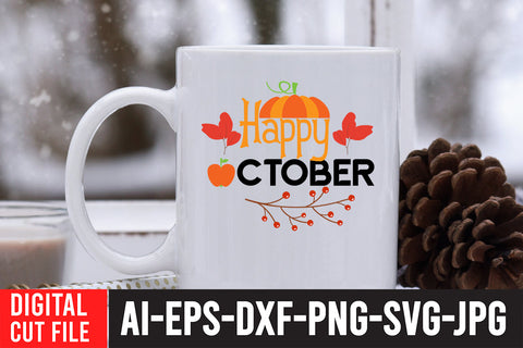 Happy October SVG Design SVG BlackCatsMedia 