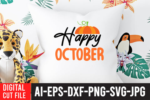 Happy October SVG Design SVG BlackCatsMedia 